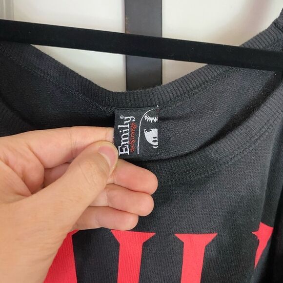 Torrid Emily The Strange Cold Shoulder Sweatshirt, lightweight size 3X NWT - Picture 14 of 16